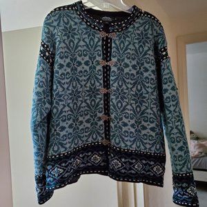 Icelandic Designs Women's Sweater Jacket- Size XL